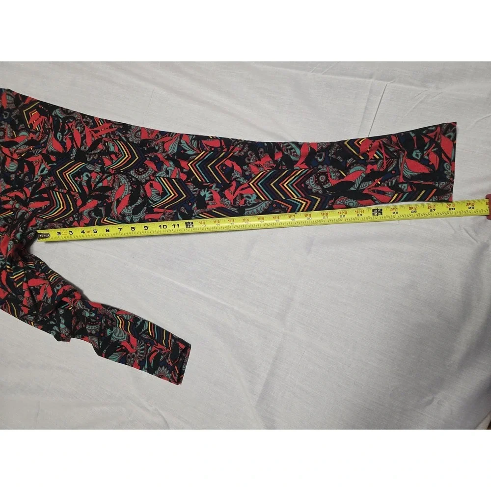 Lularoe Leggings Womens Tall & Curvy‎ Paisley Chevron Soft Stretch Pants Yoga - Picture 2 of 5